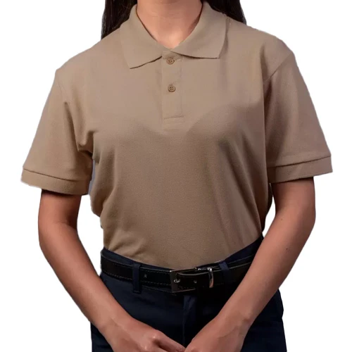 Chemise Escolar de Niña Juvenil Beige