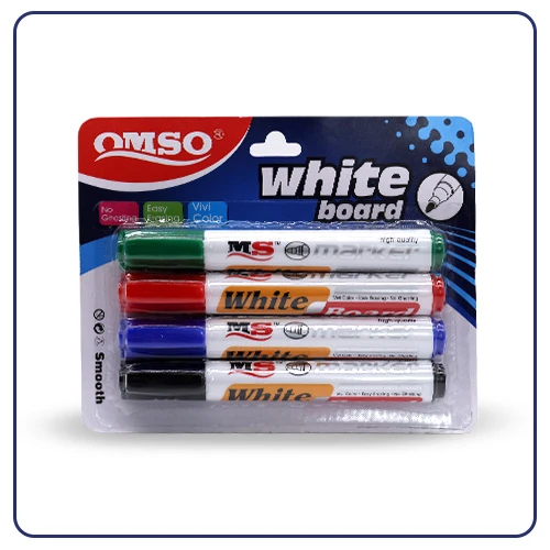 Set de Marcadores con 4 Piezas de Pizarra