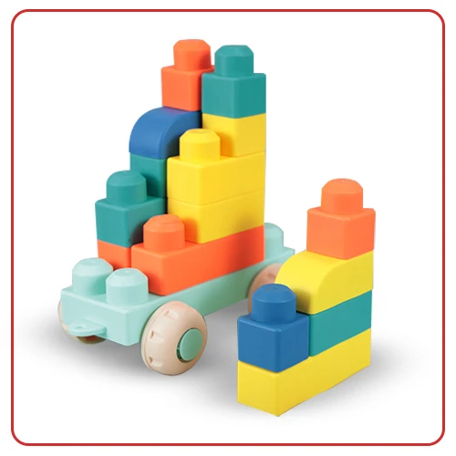 Bloques de Construcción Blandos para Niños – Set de 50 Piezas