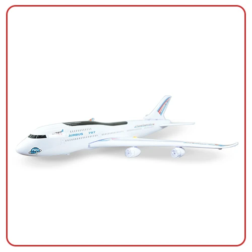 Avión Infantil de Juguete con Luces Intermitentes - 6 Piezas