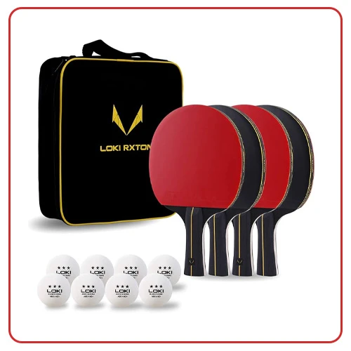 Set de Juego de Mesa Ping Pong 12 Piezas Loki