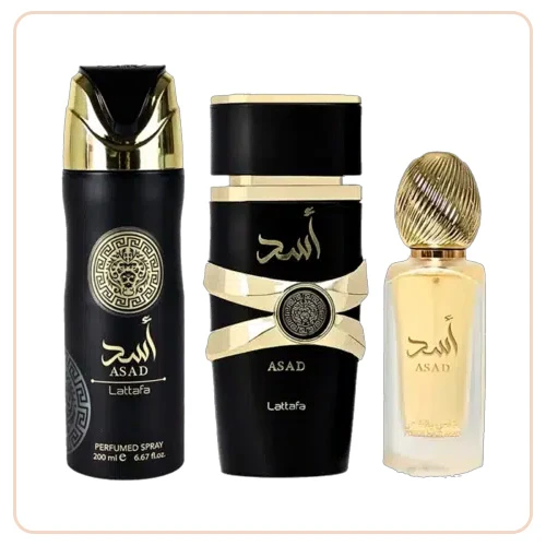 Kit de Perfumes Lattafa Asad 3 Piezas