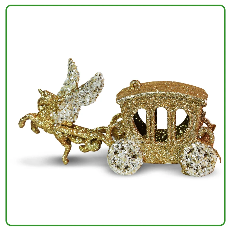 Carruaje Mágico Navideño Colgante 15cm