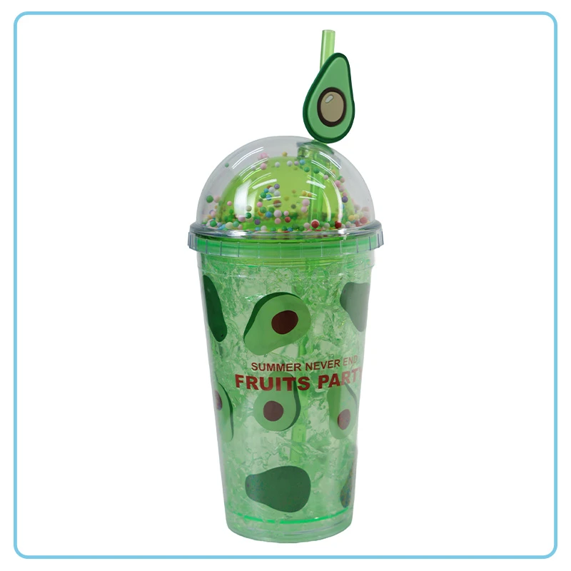 Vaso Acrílico Tipo Domo de Aguacate 16oz 38-03
