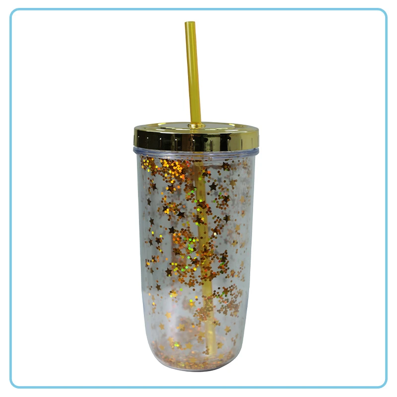 Vaso Plástico Escarchado 12oz 38-12