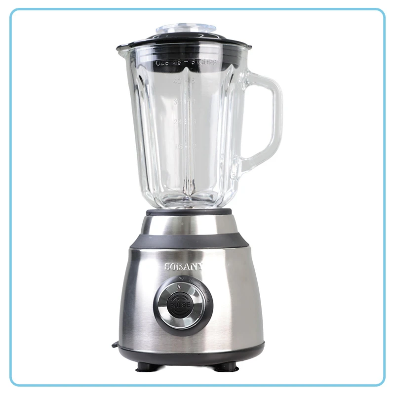 Licuadora de Vidrio Multiusos 3 en 1 Sokany