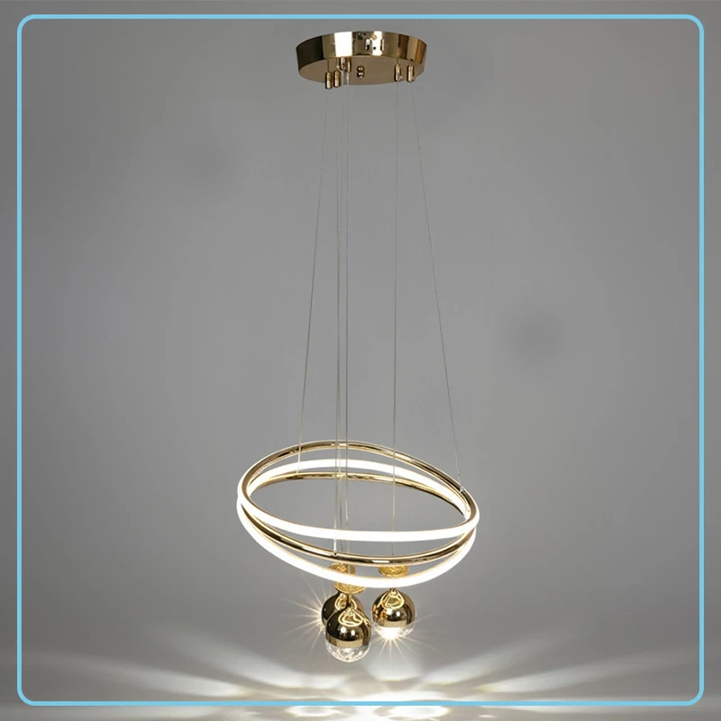 Lámpara Dorada Colgante 12-18W JL7624