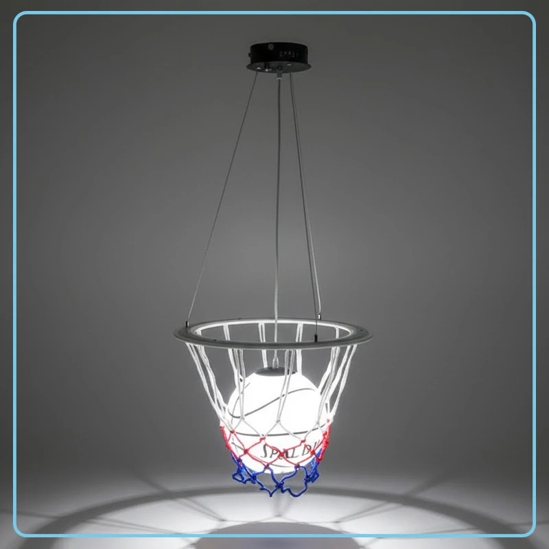 Lámpara Colgante Tipo Aro de Basket 677