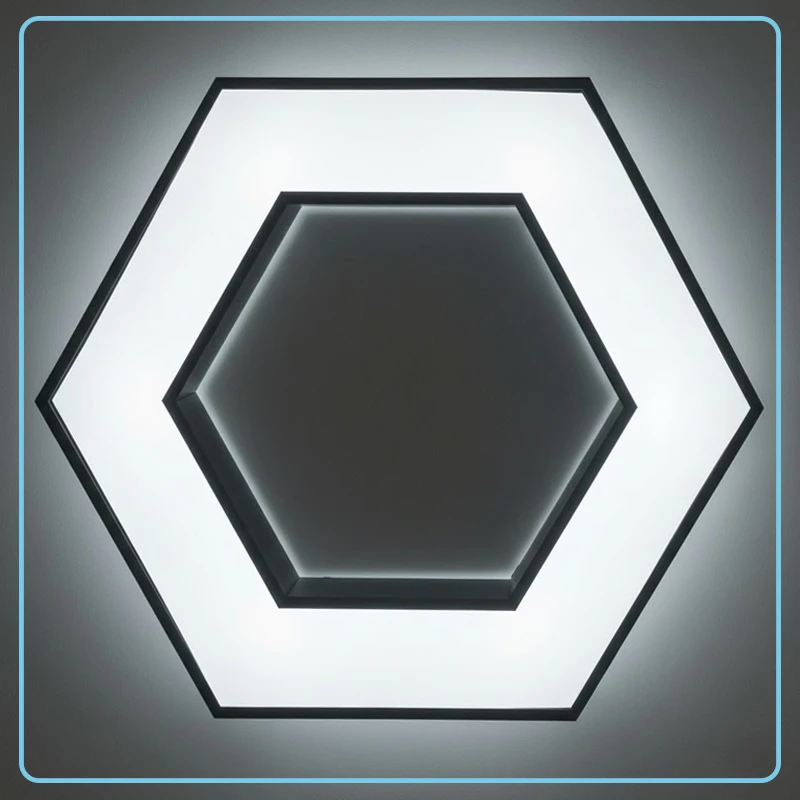 Lámpara Hexagonal Colgante 45W 6000K