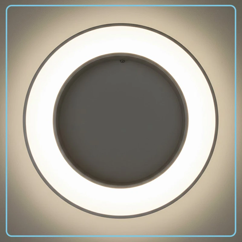 Lámpara Redonda Colgante Gris 45W 6000K