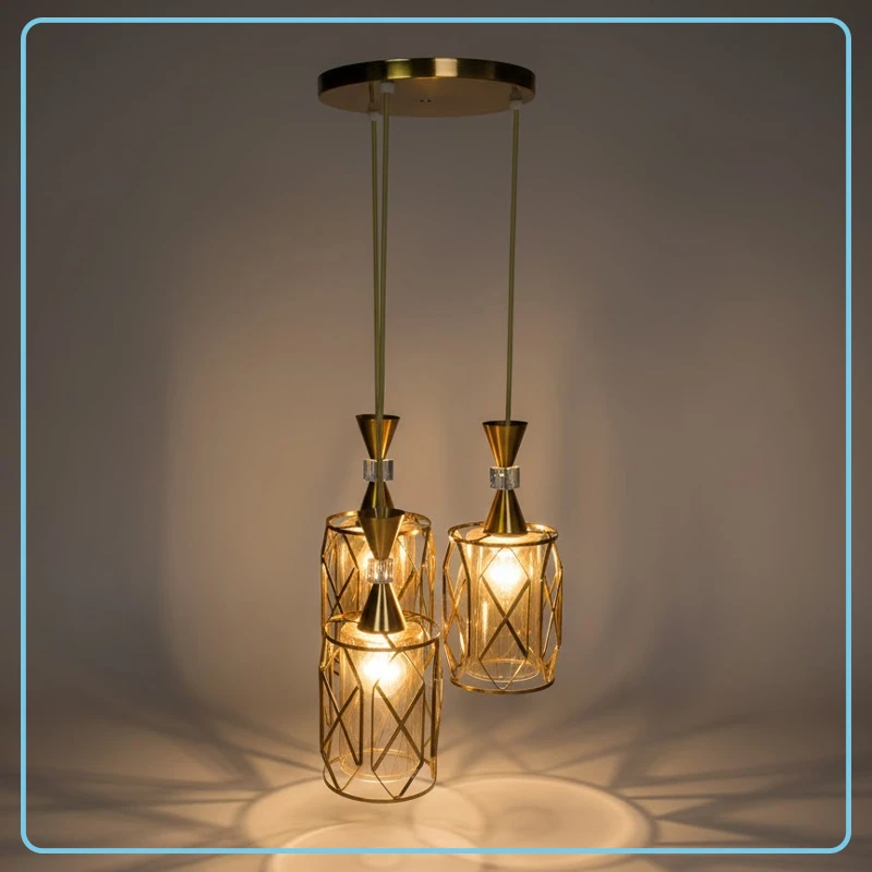 Lámpara Tipo Rombo de 3 Luces DB-1204/3H