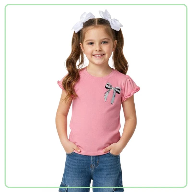 Franela Fucsia de Niña BUNGY