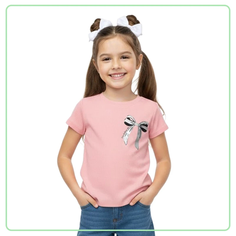 Franela Rosada de Niña BUNGY