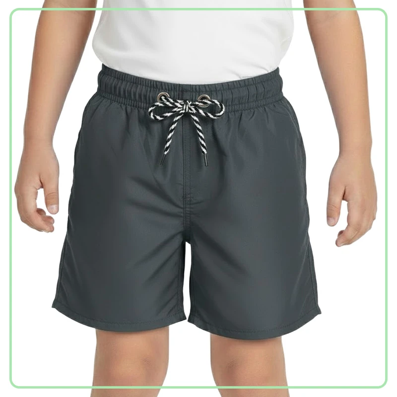 Short Playero Gris de Niño