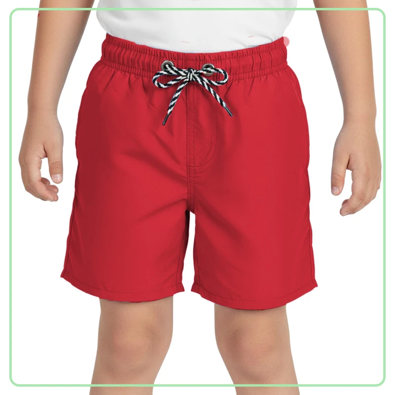 Short Playero Rojo de Niño