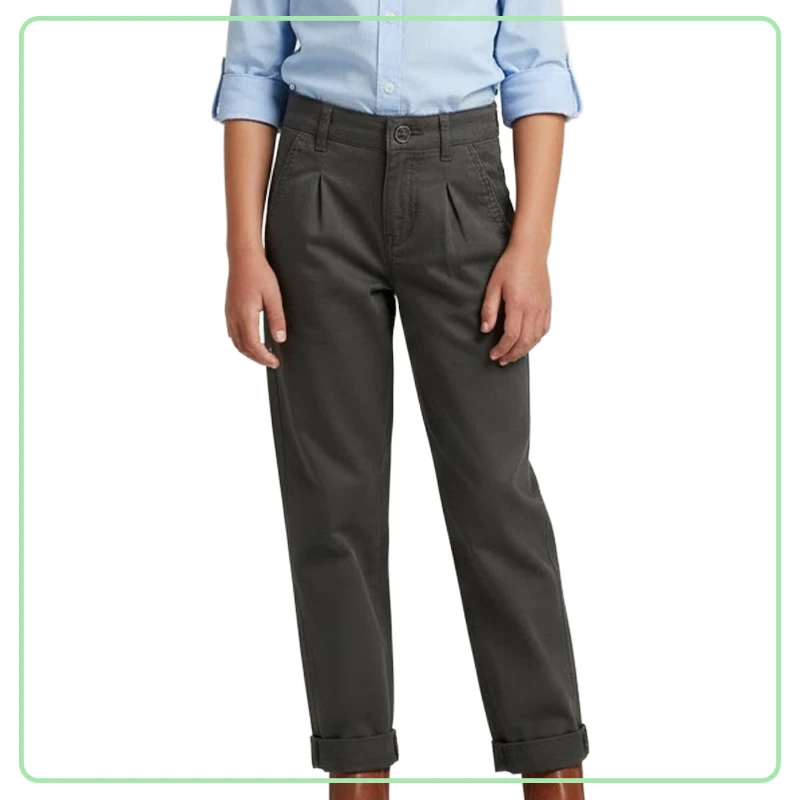 Pantalón de Vestir Verde para Niña Pop Café