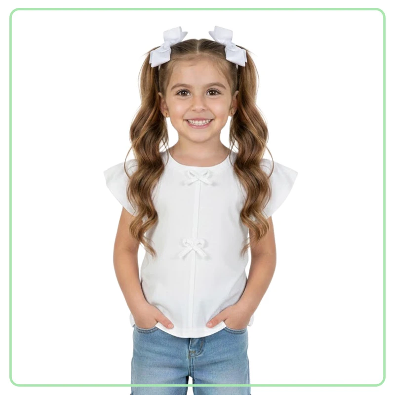 Blusa Blanca de Niña Juvenil BUNGY