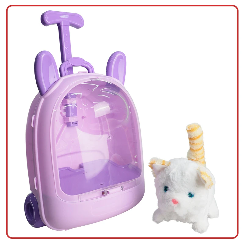 Gato Mascota con Bolso de Juguete