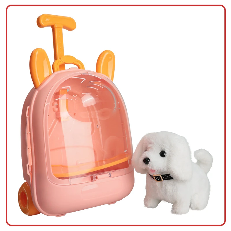 Perro Mascota con Bolso de Juguete