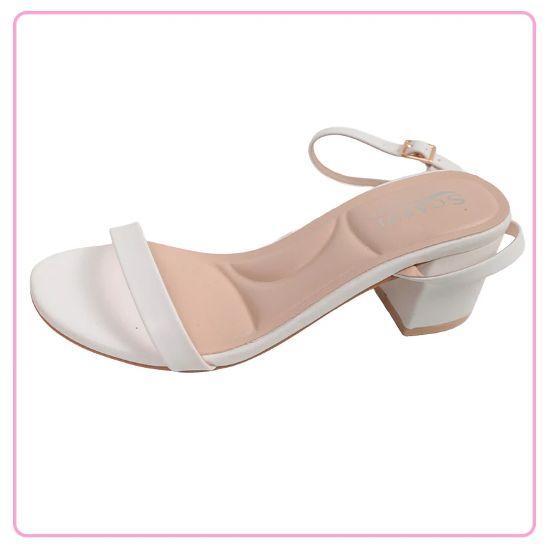 Sandalias Blancas con Tacón 107