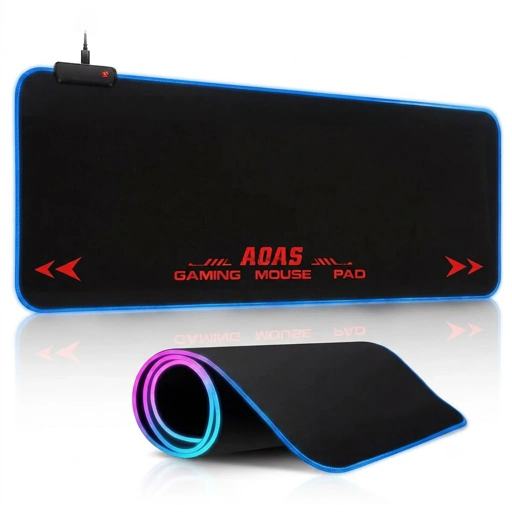 Mouse Pad Gamer Led RGB AOAS S-4000