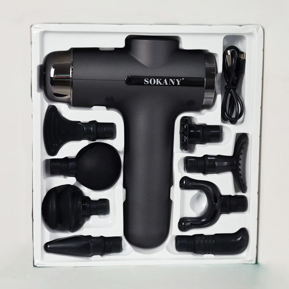 Pistola de Masaje Muscular SOKANY 8 EN 1 (SK-24001)